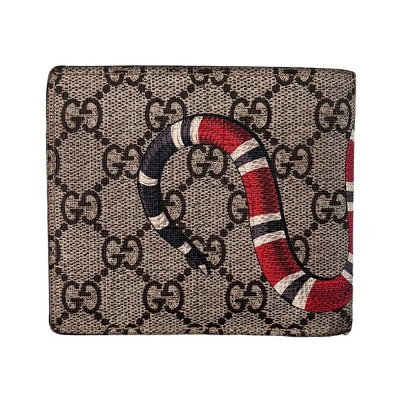 Gucci Monogram King Snake Bifold Wallet - Picture 2 of 8